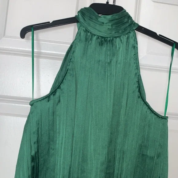 MANGO NWT Halter-neck pleated top - Picture 6 of 15